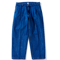 SAMPLE SALE 13ozバイオラーぜブリーチレーザー加工デニムパンツ