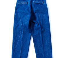 SAMPLE SALE 13ozバイオラーぜブリーチレーザー加工デニムパンツ