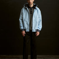26SS SAMPLE Typewriter Stripe Zip Parka