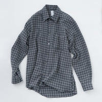 SAMPLE SALE メリノウールソフトタッチチェックシャツ