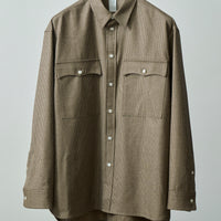 SAMPLE SALE High Density Check Wool Shirt