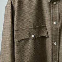 SAMPLE SALE High Density Check Wool Shirt