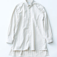 SAMPLE SALE シルクドビーフレンチアーミーグランパシャツ