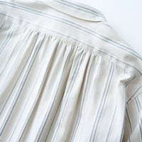 SAMPLE SALE シルクドビーフレンチアーミーグランパシャツ