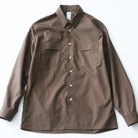 SAMPLE SALE フィンクスコットンフレンチネイビーエポレットシャツ