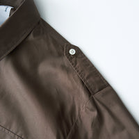 SAMPLE SALE フィンクスコットンフレンチネイビーエポレットシャツ