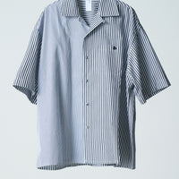 26SS SAMPLE Open collar H/S Stripe Shirt