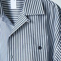 26SS SAMPLE Open collar H/S Stripe Shirt