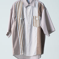 26SS SAMPLE Double Pocket H/S Stripe Shirt