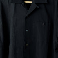 26SS SAMPLE Open collar H/S Organic cotton Shirt