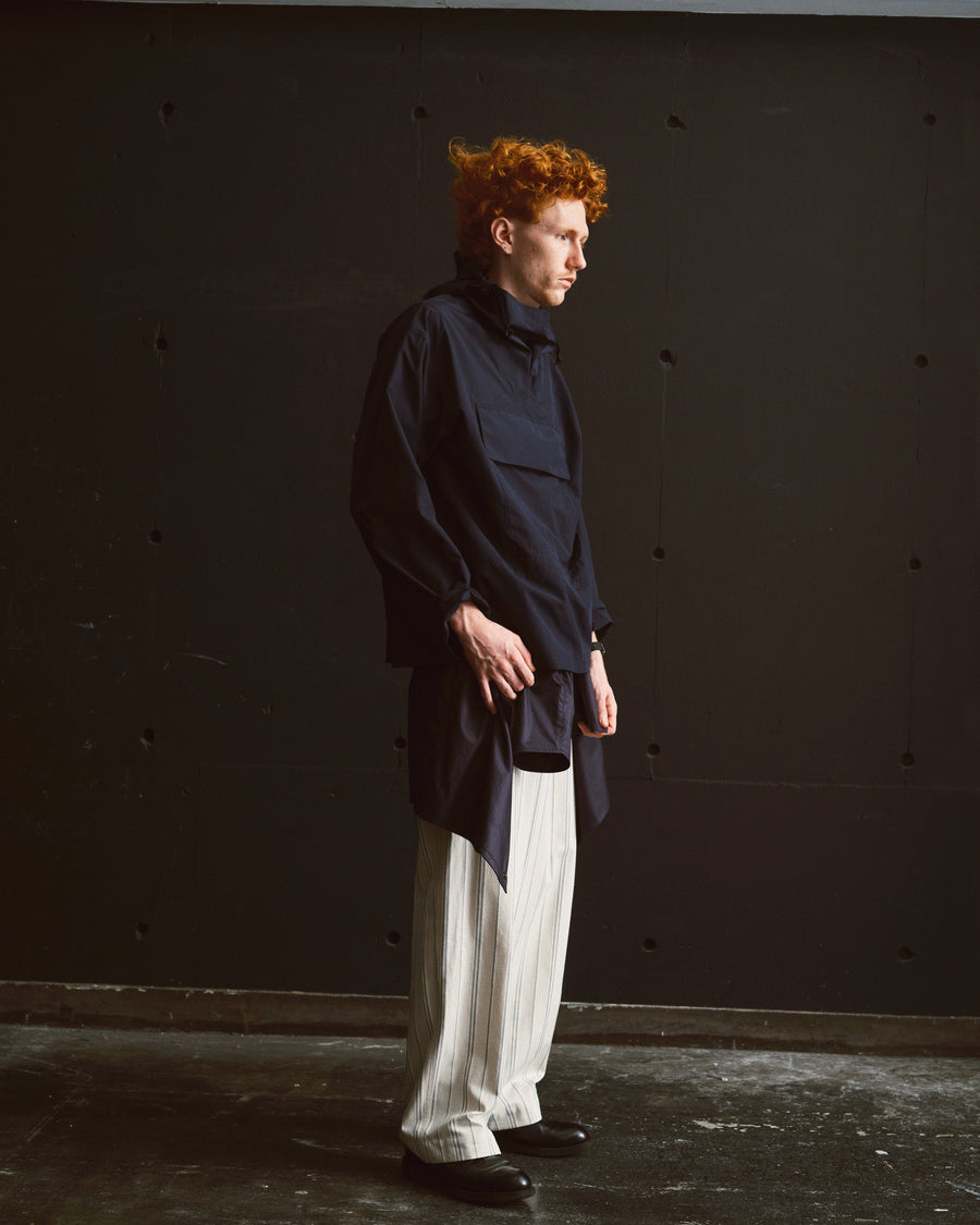 Archive SALE 撥水高密度ポプリンフレンチネイビーデッキパーカー