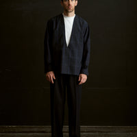 26SS SAMPLE Collarless L/S Pullover shirt