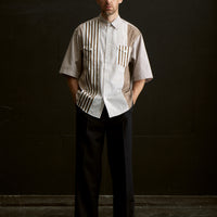 26SS SAMPLE Double Pocket H/S Stripe Shirt
