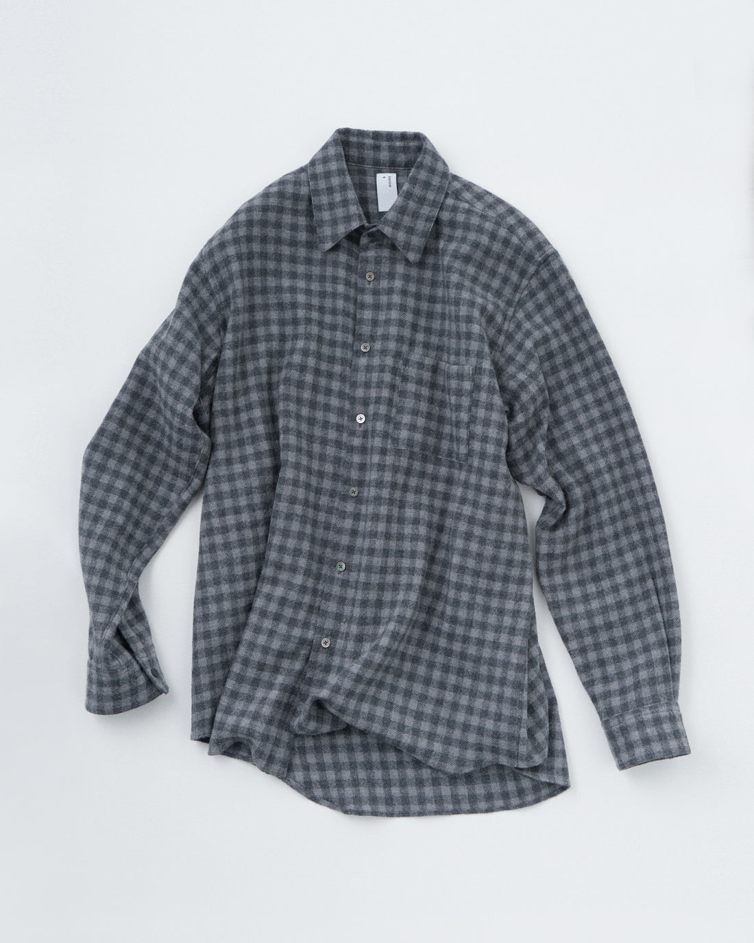 SAMPLE SALE メリノウールソフトタッチチェックシャツ