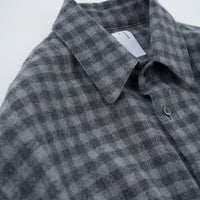 SAMPLE SALE メリノウールソフトタッチチェックシャツ