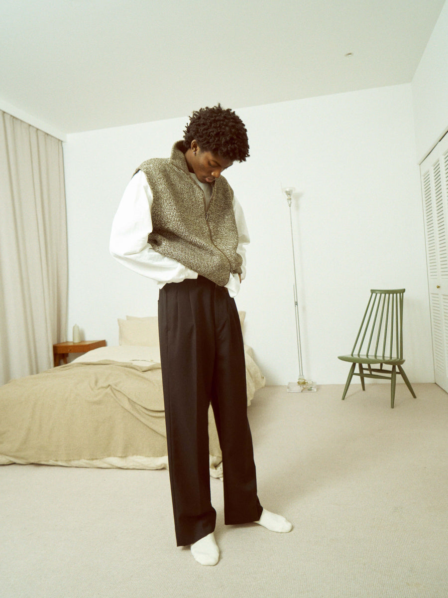 SAMPLE SALE French Merino Wool Driver's Knit Vest