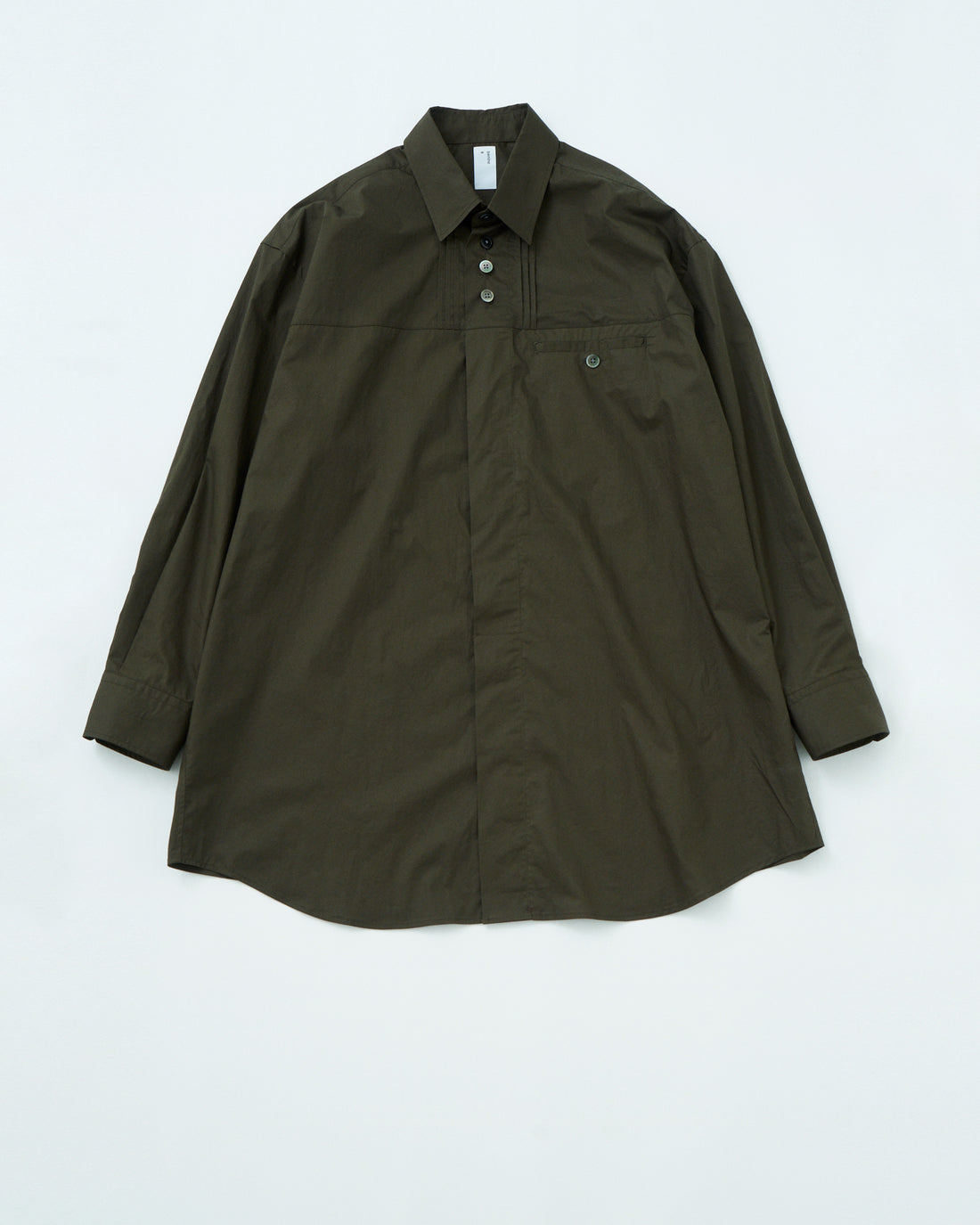 SAMPLE SALE Compact Twill Luster TKS Finished Tyrol Long Shirt