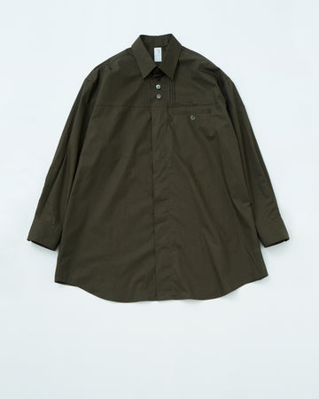 SAMPLE SALE Compact Twill Luster TKS Finished Tyrol Long Shirt