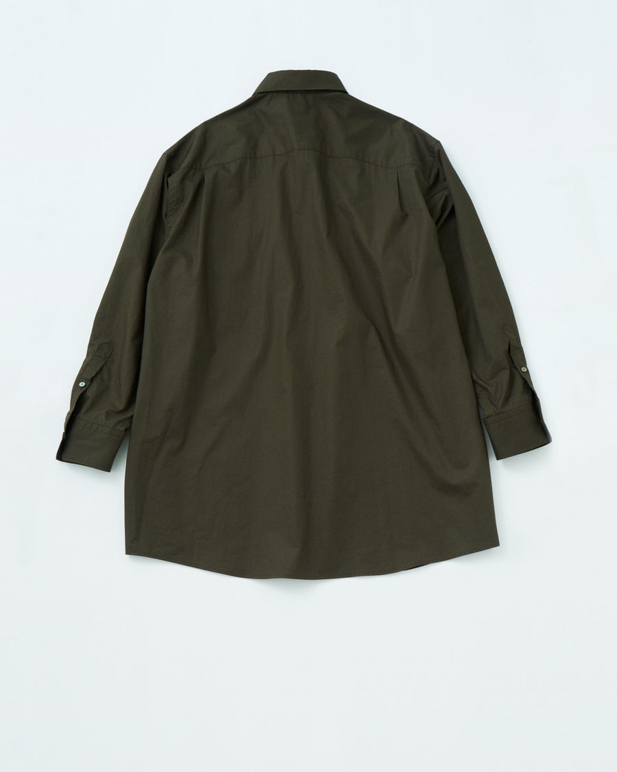 SAMPLE SALE Compact Twill Luster TKS Finished Tyrol Long Shirt