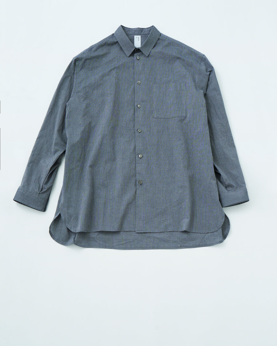 SAMPLE SALE Finx Washer Cotton Cordlane Striped Shirt