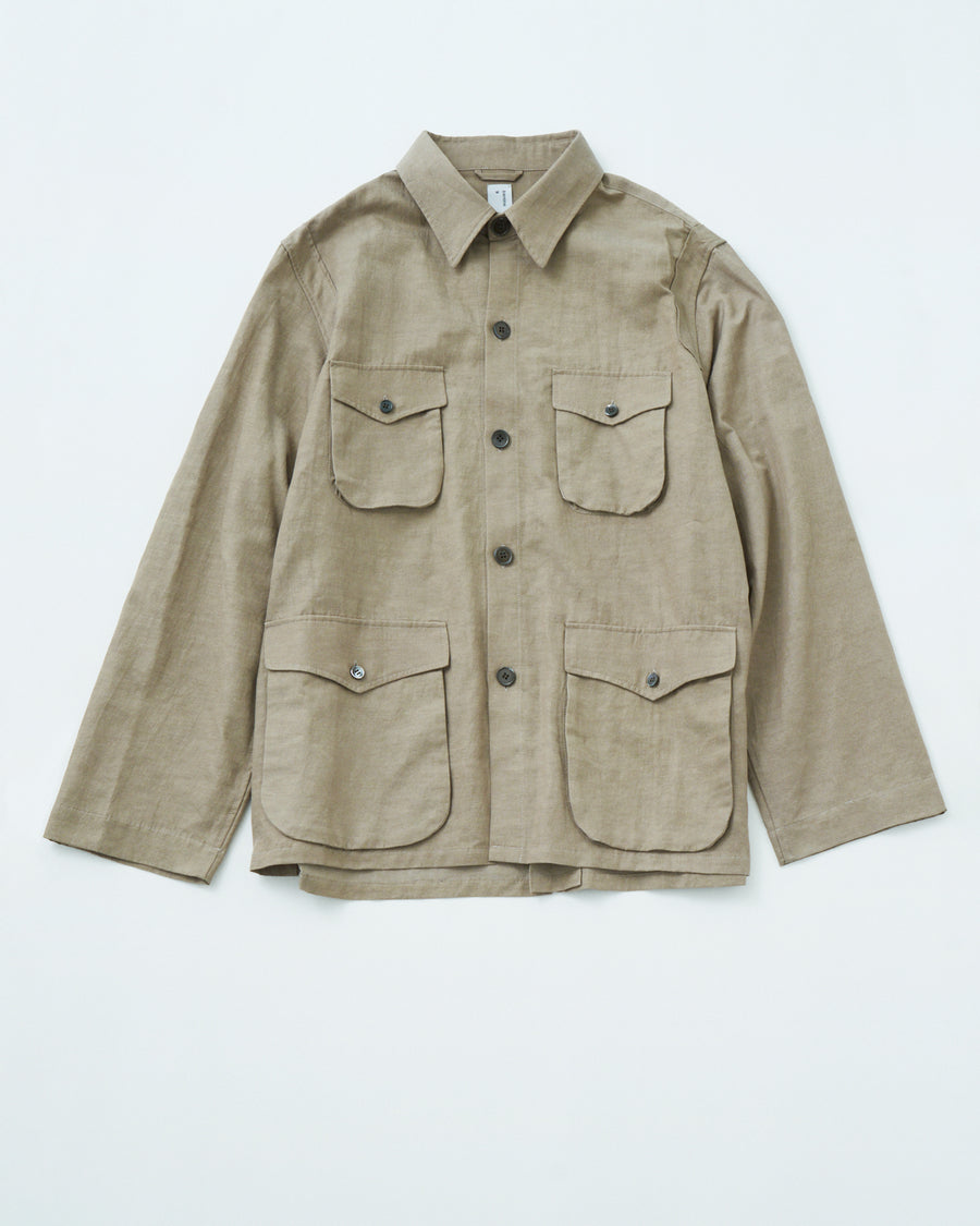 SAMPLE SALE Vintage Finished Cotton Cupra Safari Jacket