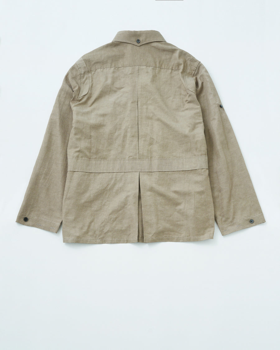 SAMPLE SALE Vintage Finished Cotton Cupra Safari Jacket