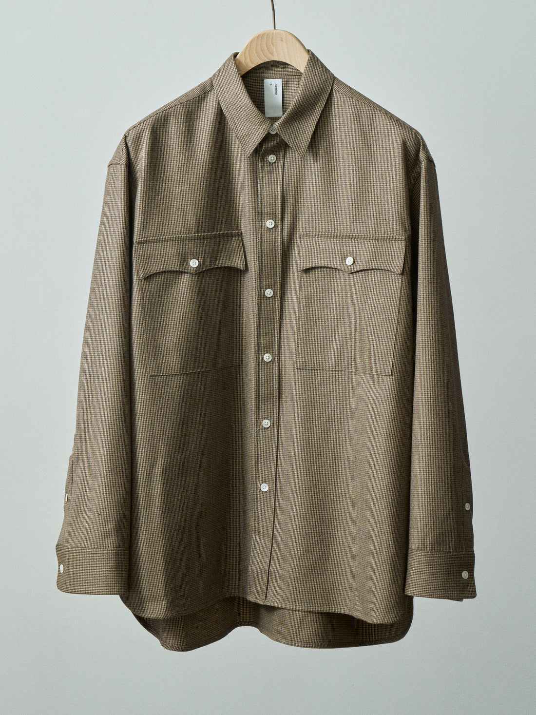 SAMPLE SALE High Density Check Wool Shirt