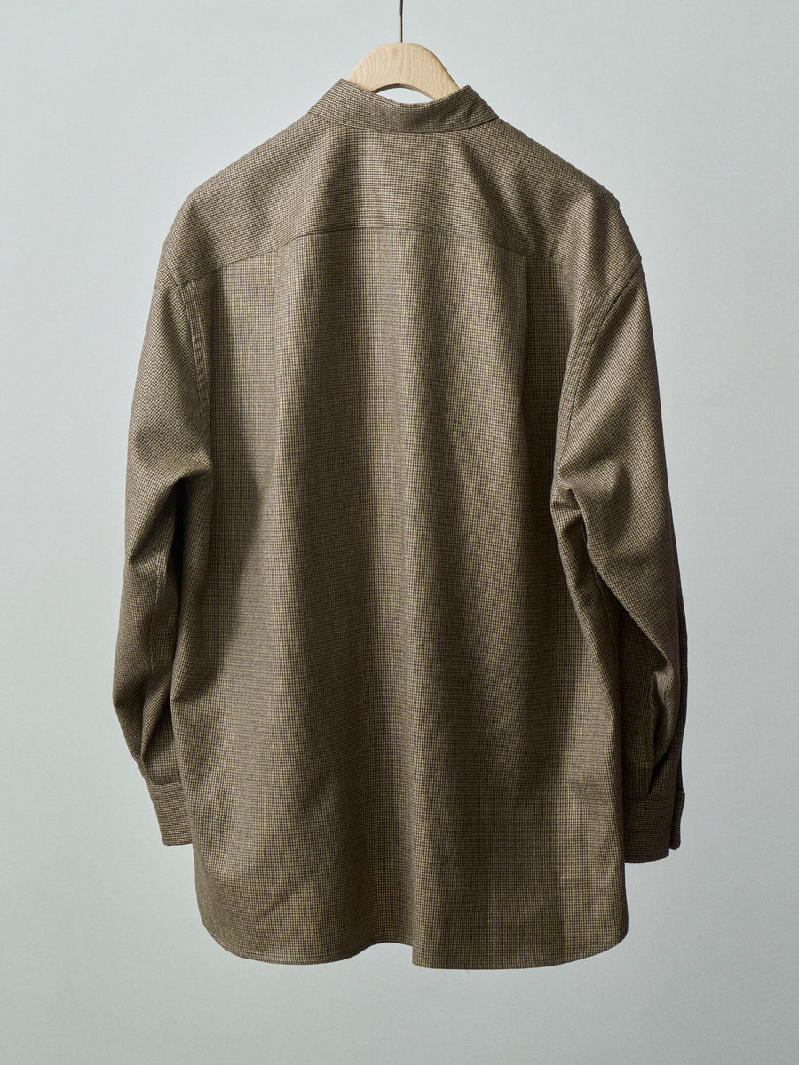 SAMPLE SALE High Density Check Wool Shirt