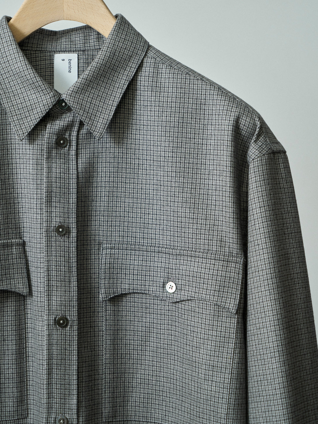 SAMPLE SALE High Density Check Wool Shirt