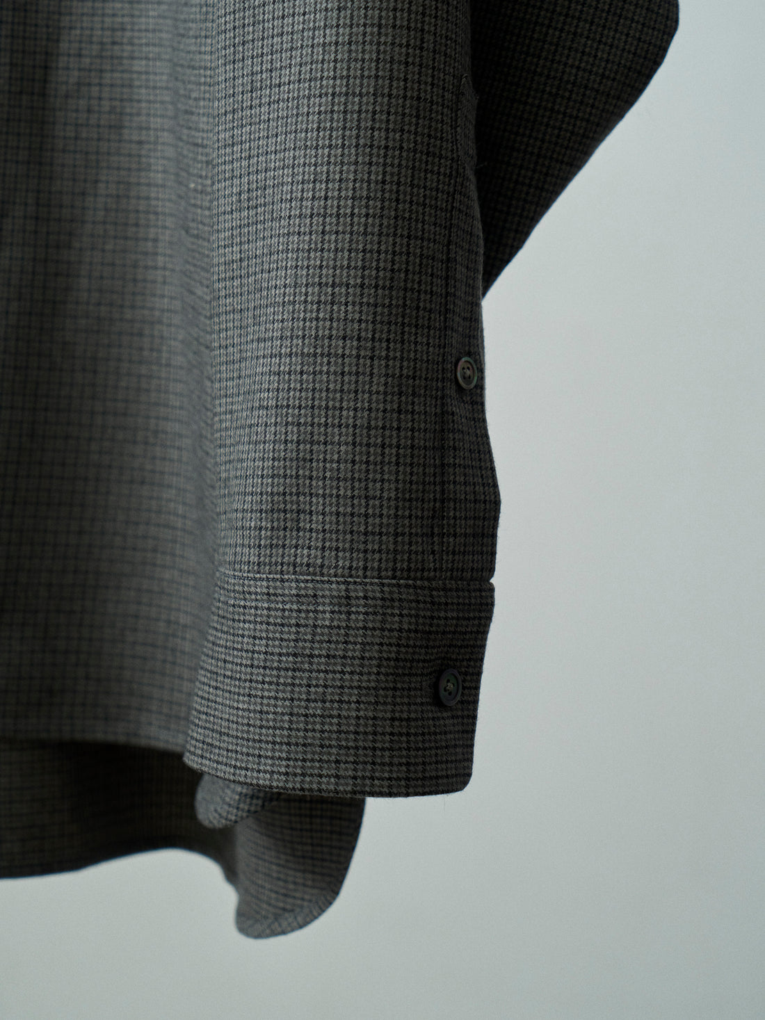 SAMPLE SALE High Density Check Wool Shirt