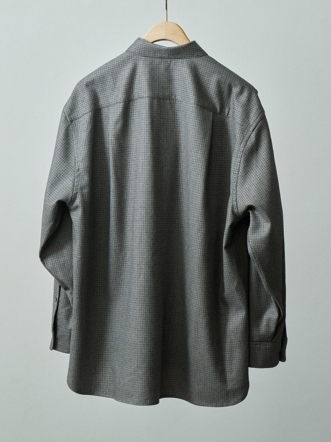 SAMPLE SALE High Density Check Wool Shirt