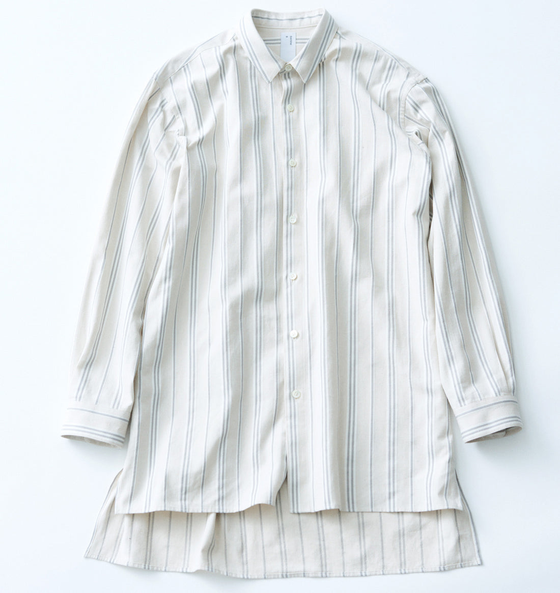 SAMPLE SALE シルクドビーフレンチアーミーグランパシャツ