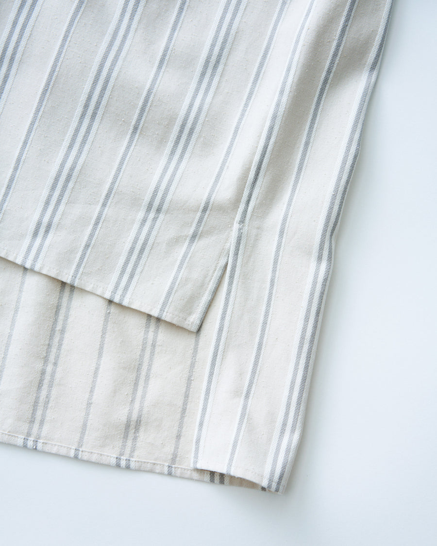 SAMPLE SALE シルクドビーフレンチアーミーグランパシャツ