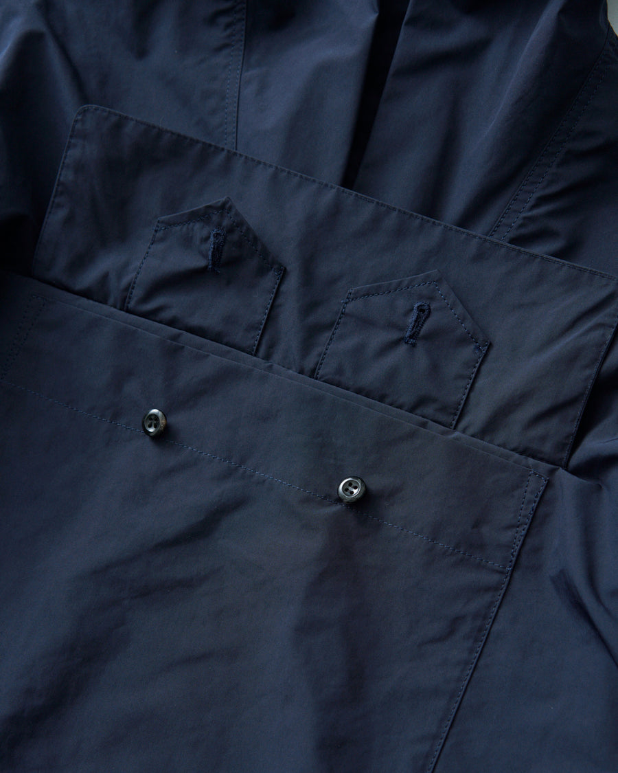 Archive SALE 撥水高密度ポプリンフレンチネイビーデッキパーカー