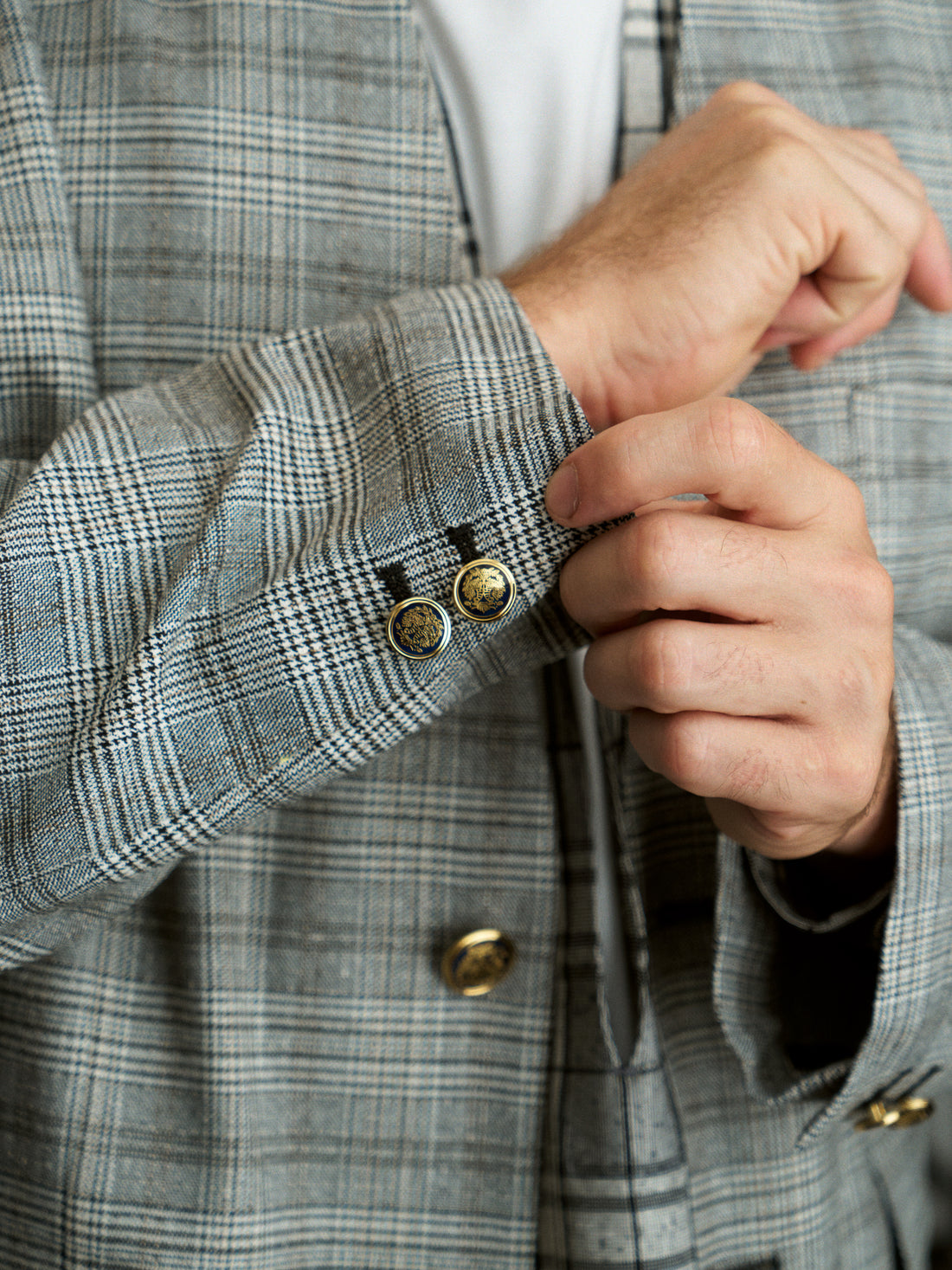26SS SAMPLE Silk nep Collarless Jacket