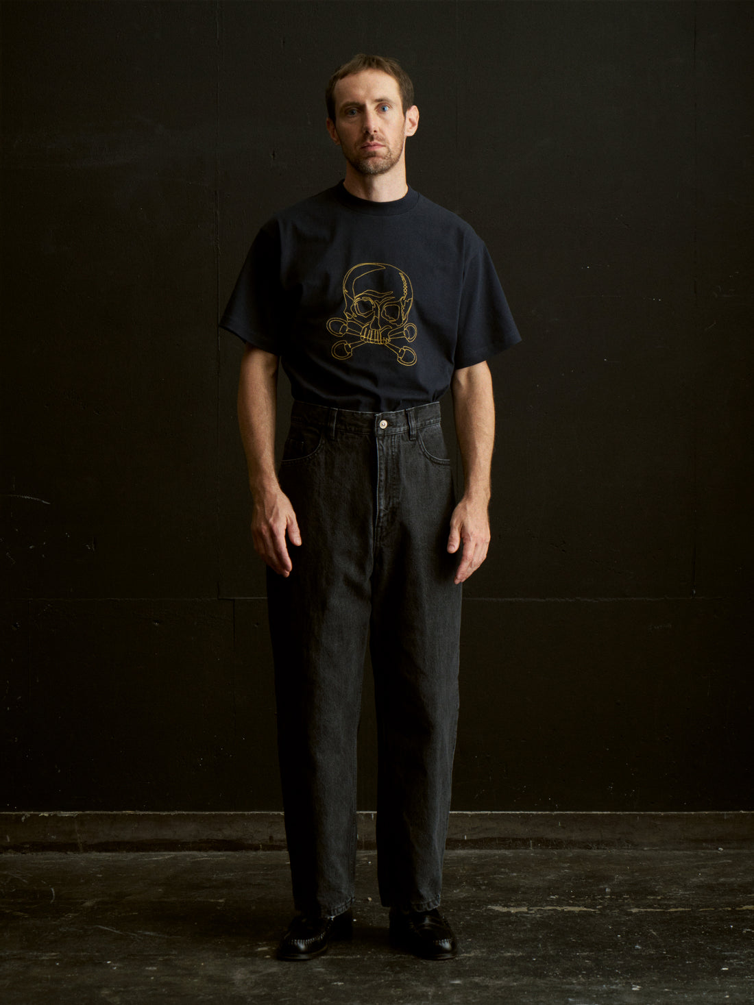 26SS SAMPLE Skull Stitch Embroidery Tee Shirt