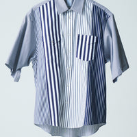 26SS SAMPLE Double Pocket H/S Stripe Shirt
