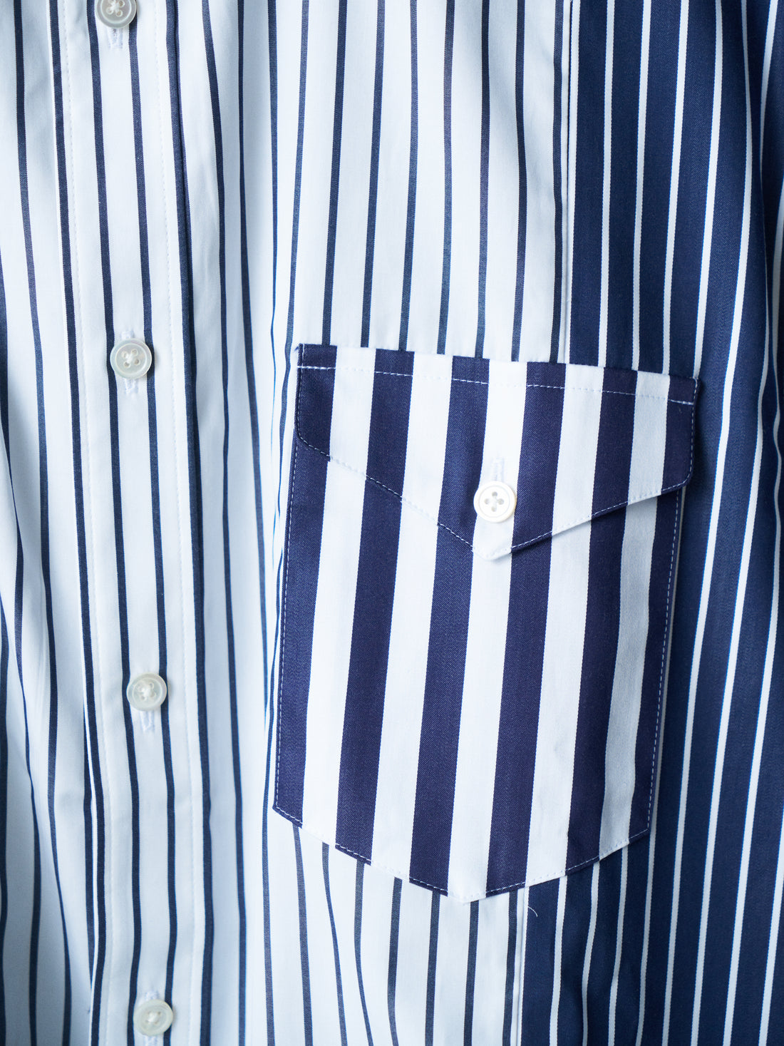 26SS SAMPLE Double Pocket H/S Stripe Shirt