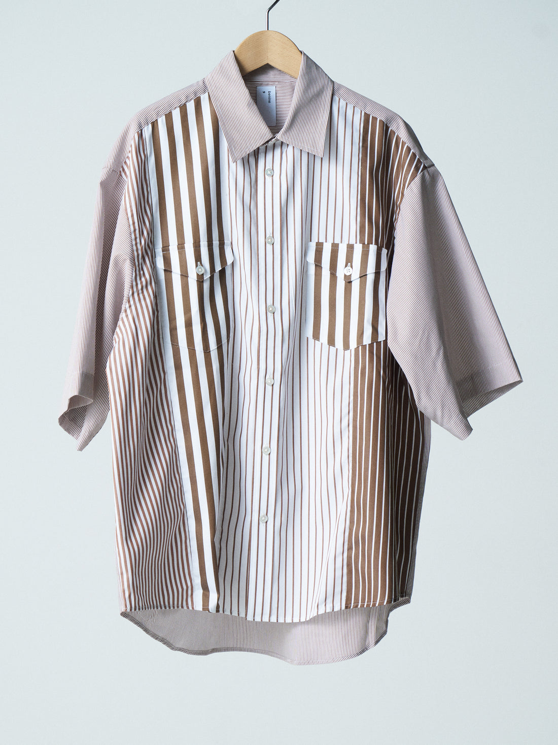 26SS SAMPLE Double Pocket H/S Stripe Shirt
