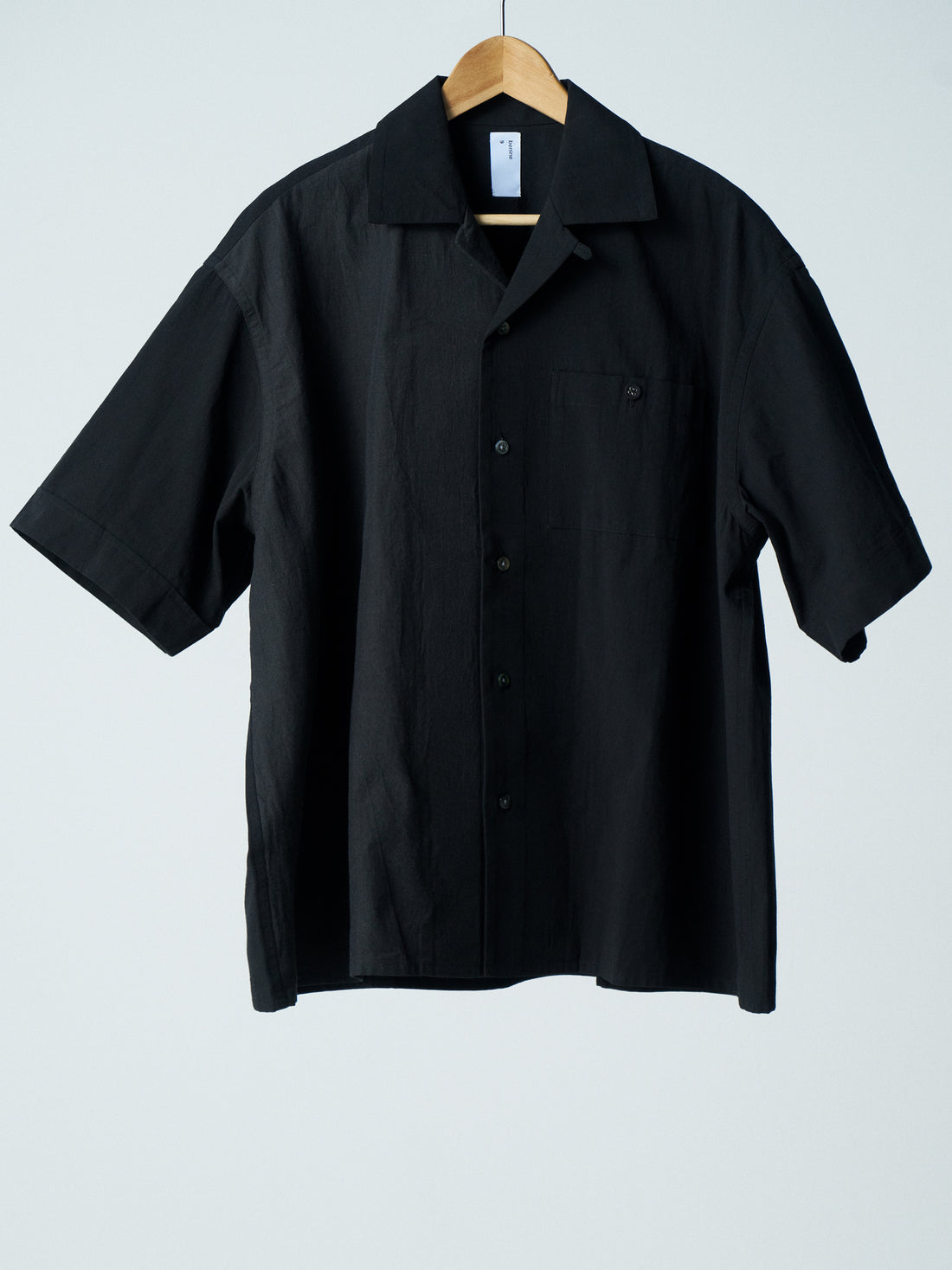 26SS SAMPLE Open collar  H/S  Organic cotton Shirt