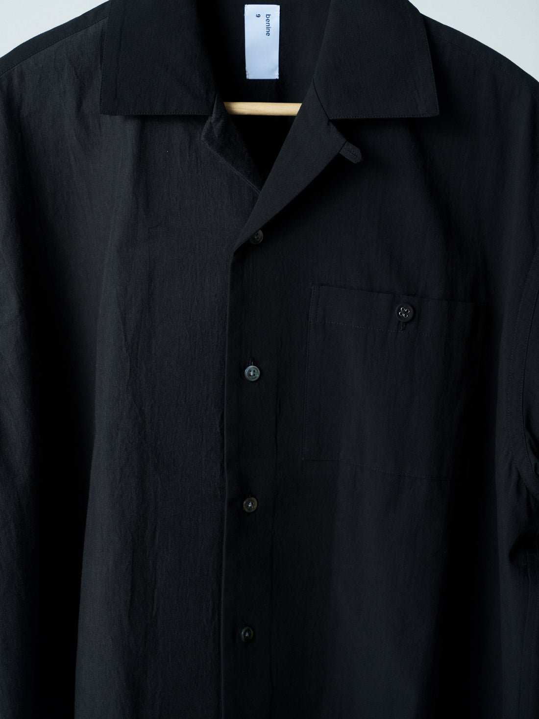 26SS SAMPLE Open collar  H/S  Organic cotton Shirt
