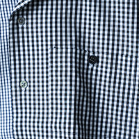 26SS SAMPLE Open collar  H/S  Gingham Check Shirt