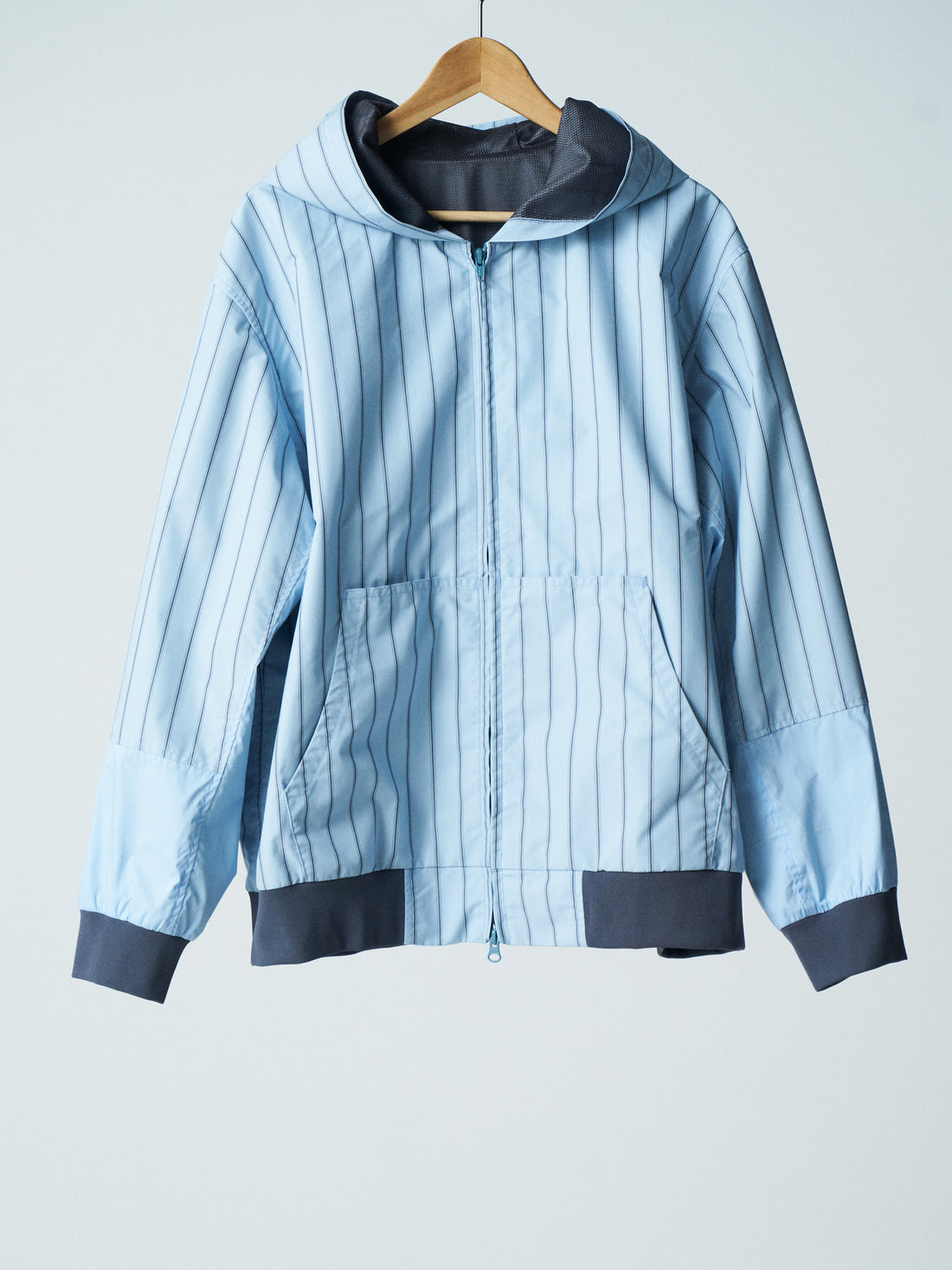 26SS SAMPLE Typewriter Stripe Zip Parka