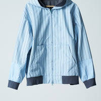 26SS SAMPLE Typewriter Stripe Zip Parka
