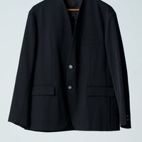 26SS SAMPLE Doeskin 2B Collarless Jacket