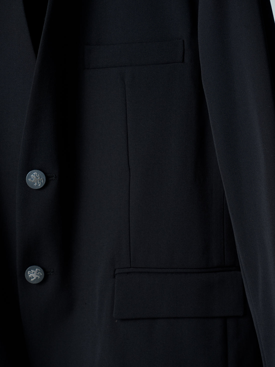 26SS SAMPLE Doeskin 2B Collarless Jacket