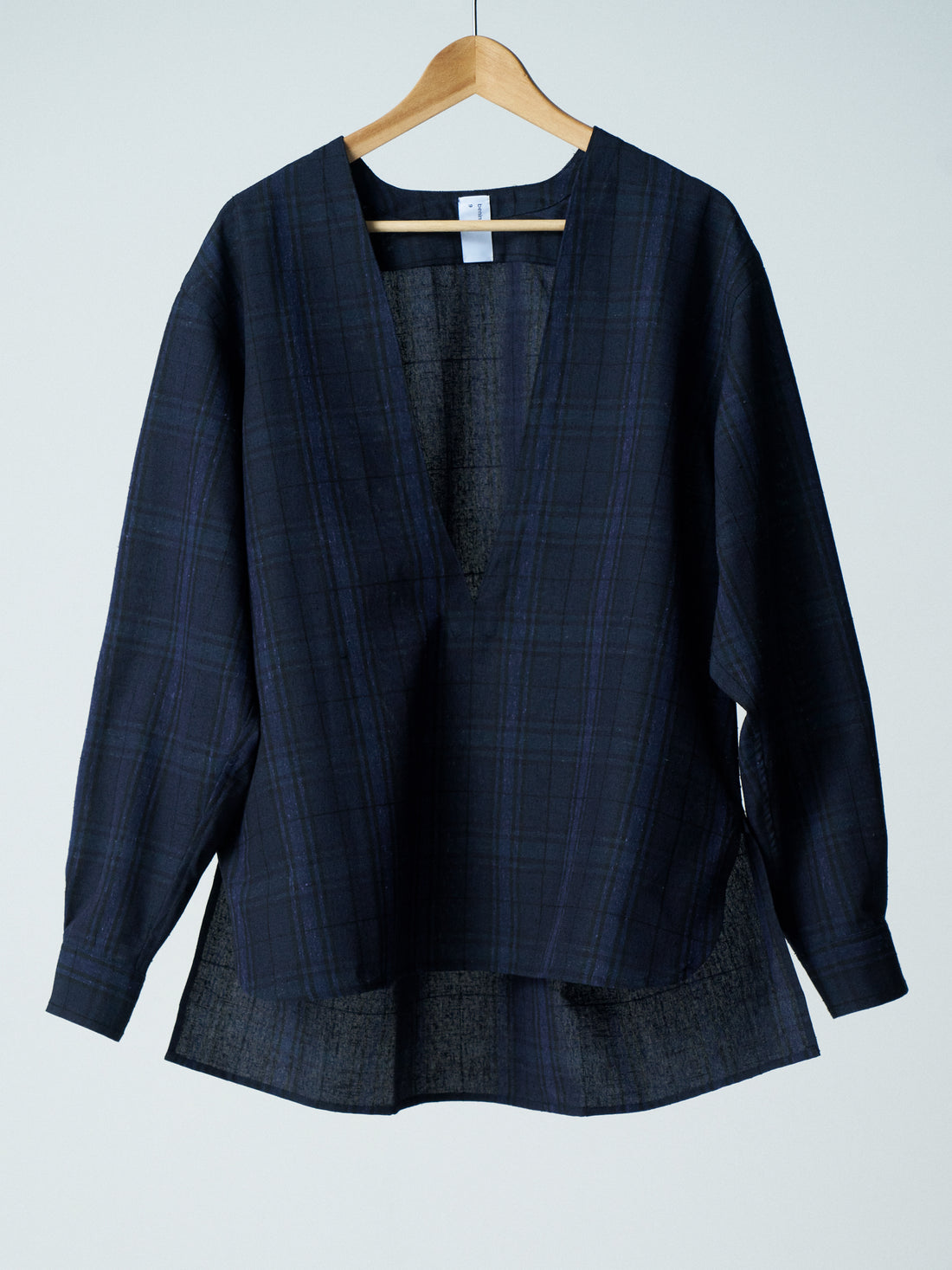 26SS SAMPLE Collarless L/S Pullover shirt
