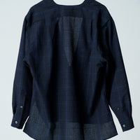 26SS SAMPLE Collarless L/S Pullover shirt